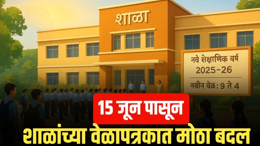 15 जून पासून शाळांचे वेळापत्रकात मोठा बदल; नवीन वेळापत्रक Maharashtra School New Timetable 2025