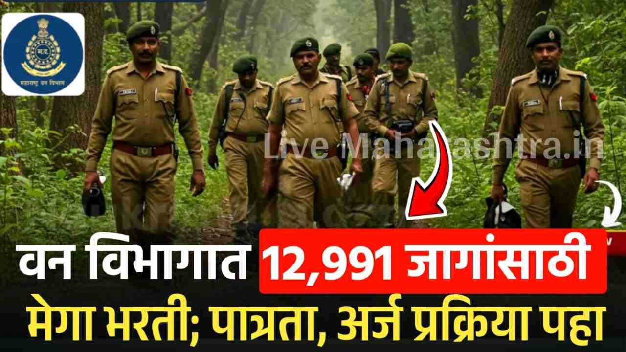 वन विभागात 12991 पदांसाठी मोठी भरती; पात्रता, पगार, निवड प्रक्रिया जाणून घ्या Maharashtra Vanrakshak Bharti 2025